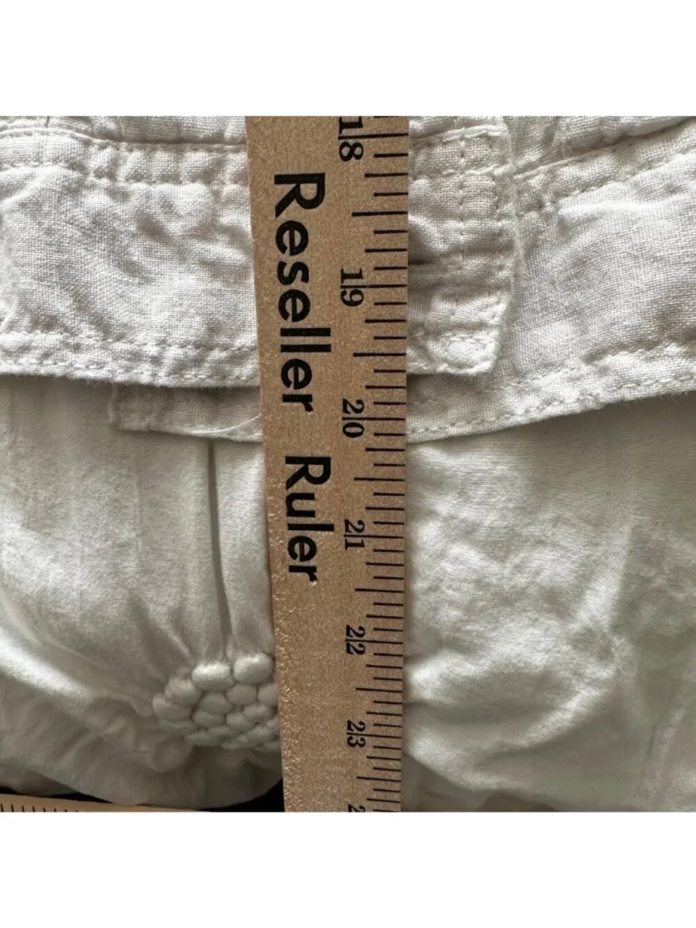 Jones New York Womens White 100% Linen Trucker Style Shacket Size 2X Beach - Picture 8 of 10